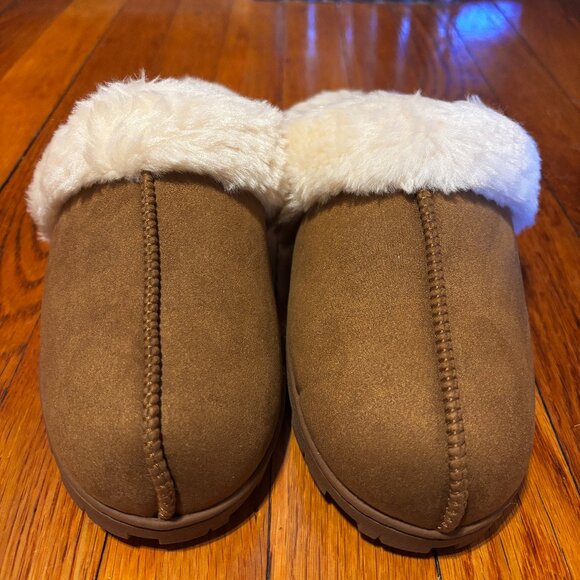 Journee Kalli Clog Slippers in Cognac/Tan Size L (9/10) NWT - Picture 2 of 5